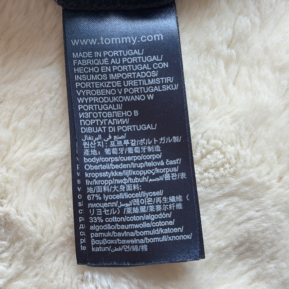 Tommy Hilfiger Navy Raglan Tee – Size XS | Essential Basic | Preppy Vibe | - Picture 5 of 7